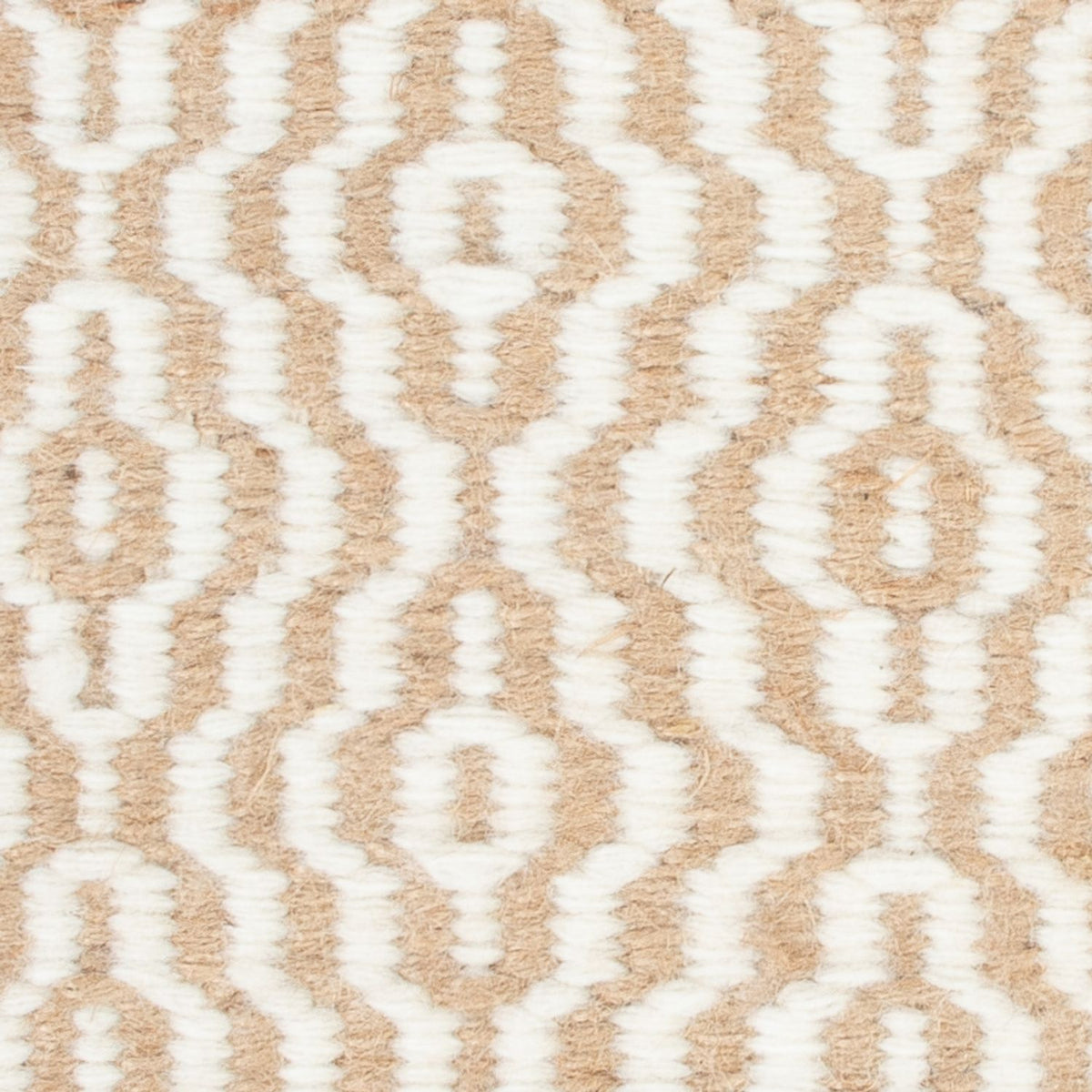 Alfombra de lana cuadrado  - 35 x 32 cm - beige
