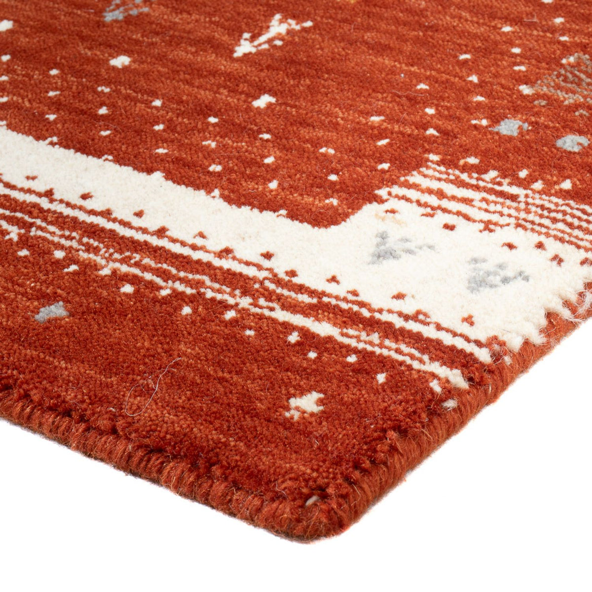 Alfombra Gabbeh - Loribaft Softy - 90 x 60 cm - terracota