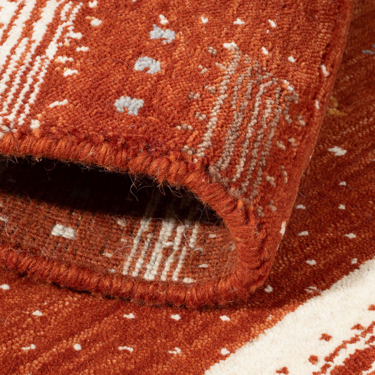 Alfombra Gabbeh - Loribaft Softy - 90 x 60 cm - terracota