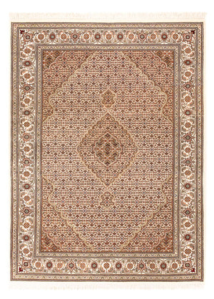 Alfombra oriental - Tabriz - 200 x 150 cm - beige oscuro