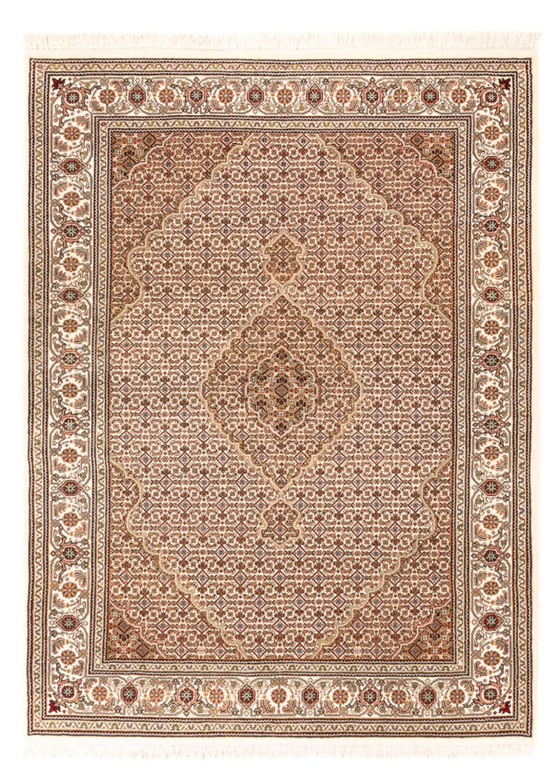 Alfombra oriental - Tabriz - 200 x 150 cm - beige oscuro