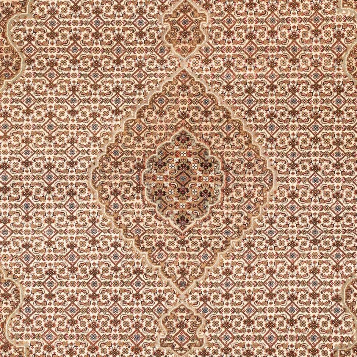 Alfombra oriental - Tabriz - 200 x 150 cm - beige oscuro