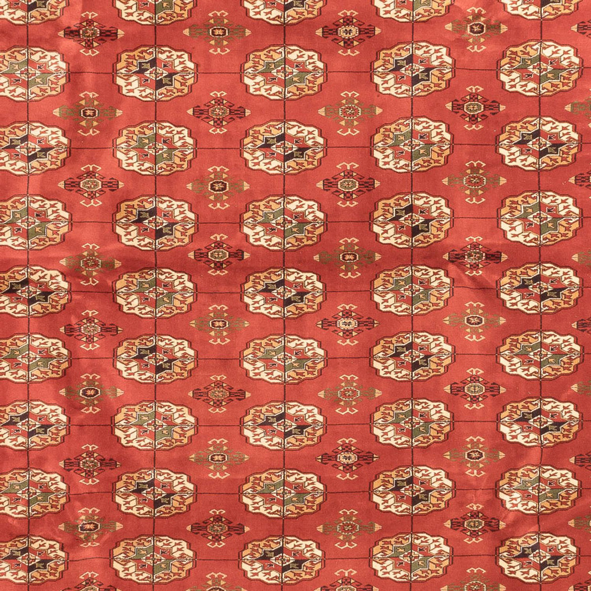 Alfombra afgana - Bukhara - 410 x 300 cm - rojo claro
