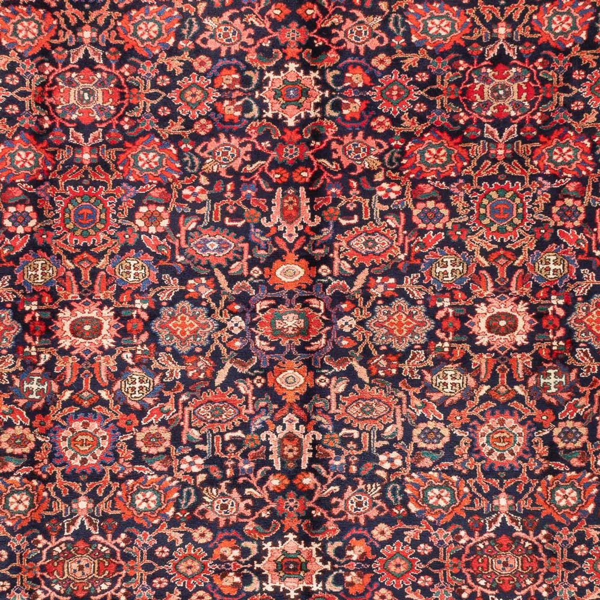 Alfombra persa - Nómada - 300 x 250 cm - rojo oscuro