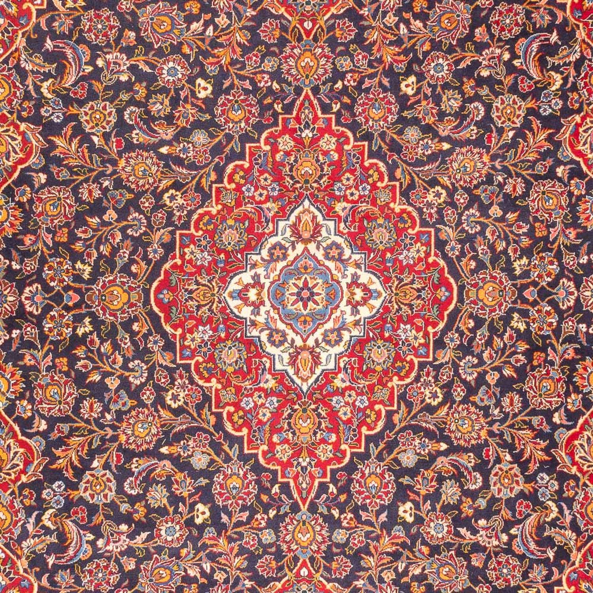 Alfombra persa - Keshan - 405 x 298 cm - rojo claro