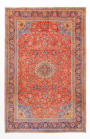 Alfombra persa - Clásica - 380 x 240 cm - rojo oscuro