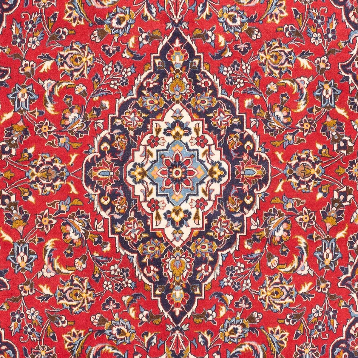 Alfombra persa - Keshan - 302 x 195 cm - rojo