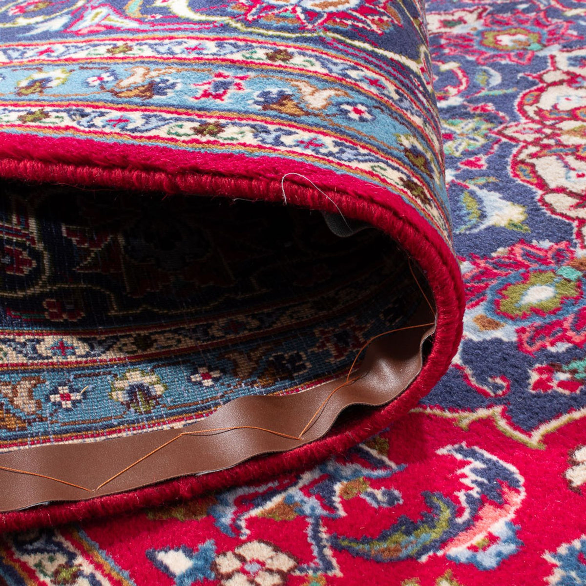 Alfombra persa - Keshan - 305 x 190 cm - rojo