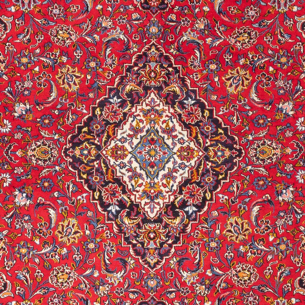 Alfombra persa - Keshan - 300 x 218 cm - rojo