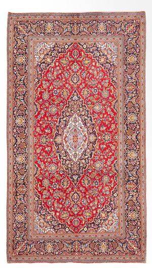Alfombra persa - Keshan - 304 x 195 cm - rojo