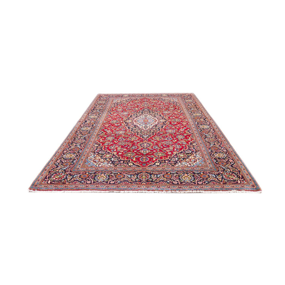 Alfombra persa - Keshan - 304 x 195 cm - rojo