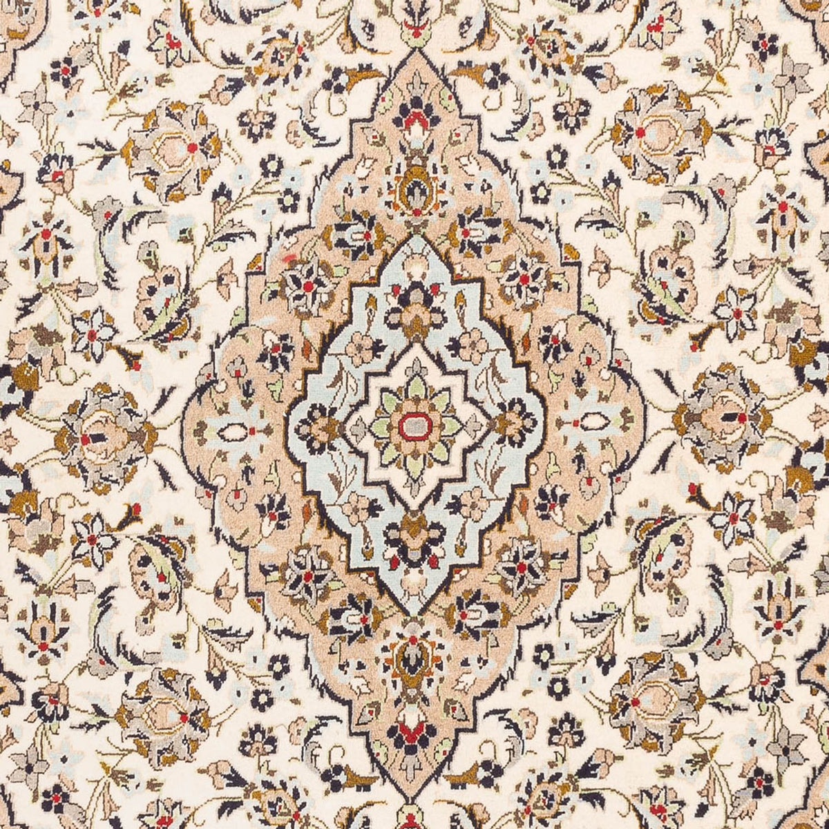 Alfombra persa - Keshan - 310 x 200 cm - crema