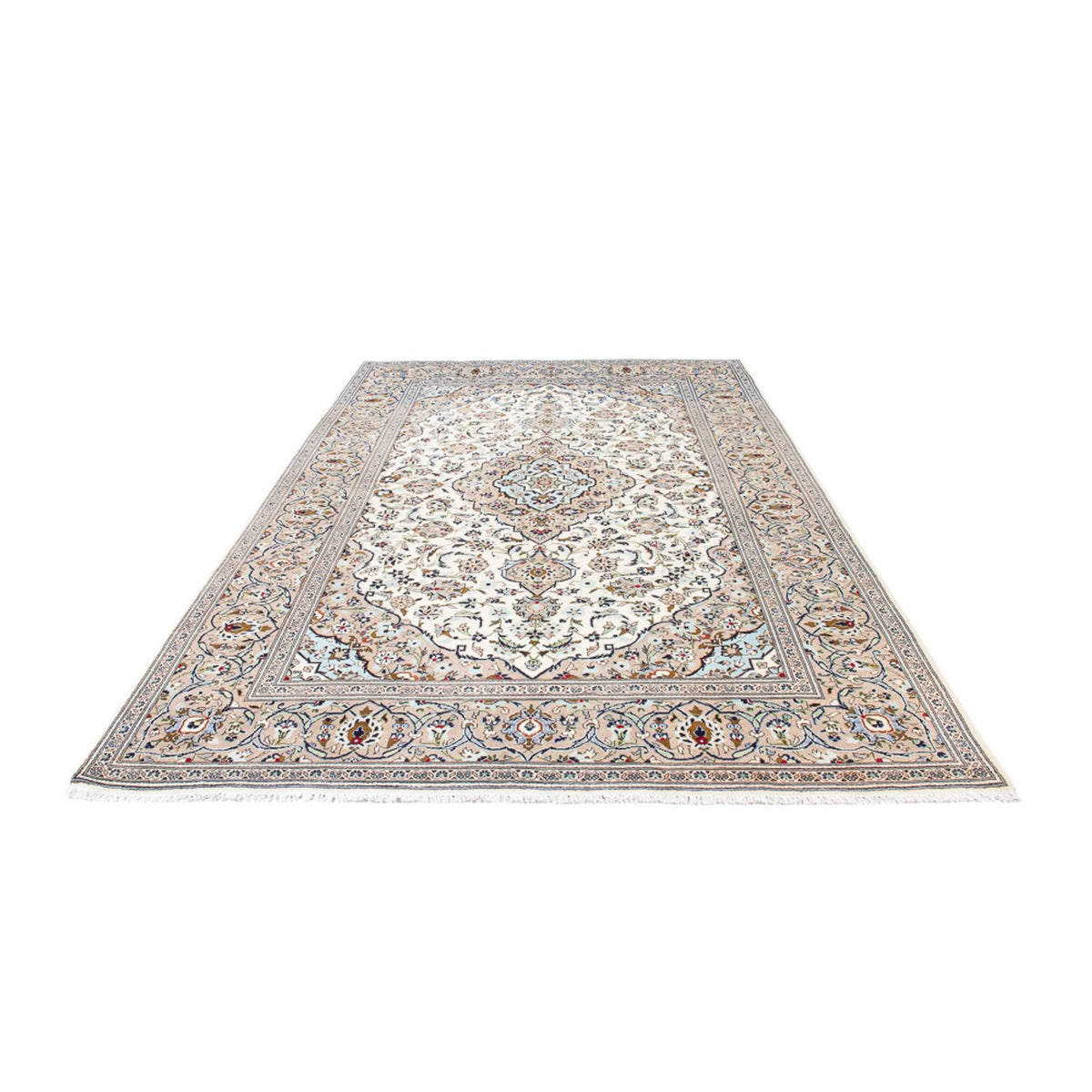 Alfombra persa - Keshan - 310 x 200 cm - crema