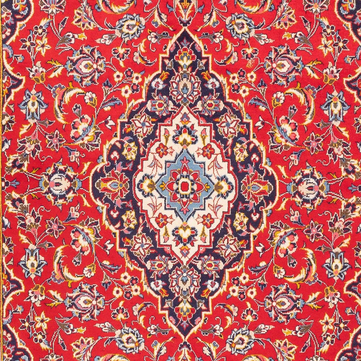 Alfombra persa - Keshan - 307 x 210 cm - rojo