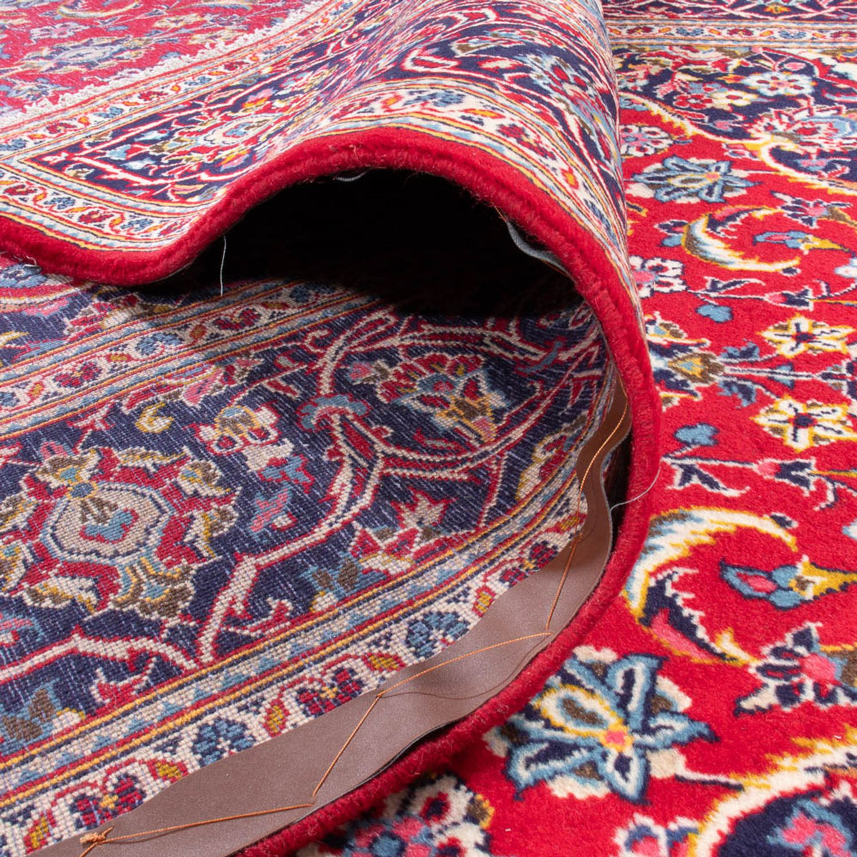 Alfombra persa - Keshan - 307 x 210 cm - rojo