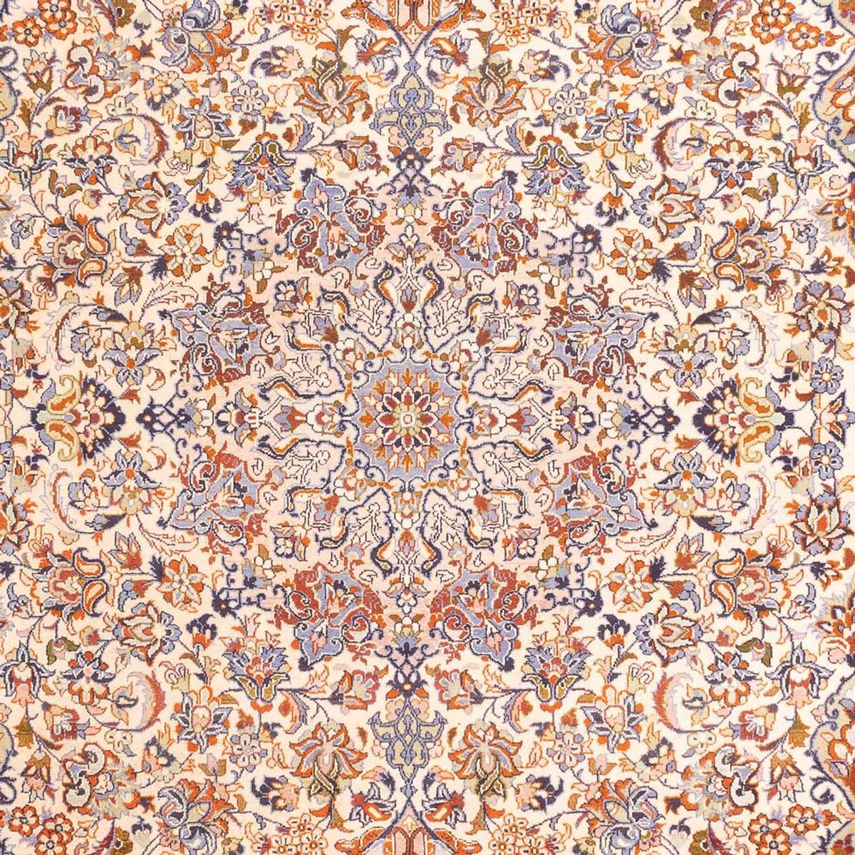 Alfombra persa - Keshan - 410 x 280 cm - beige oscuro