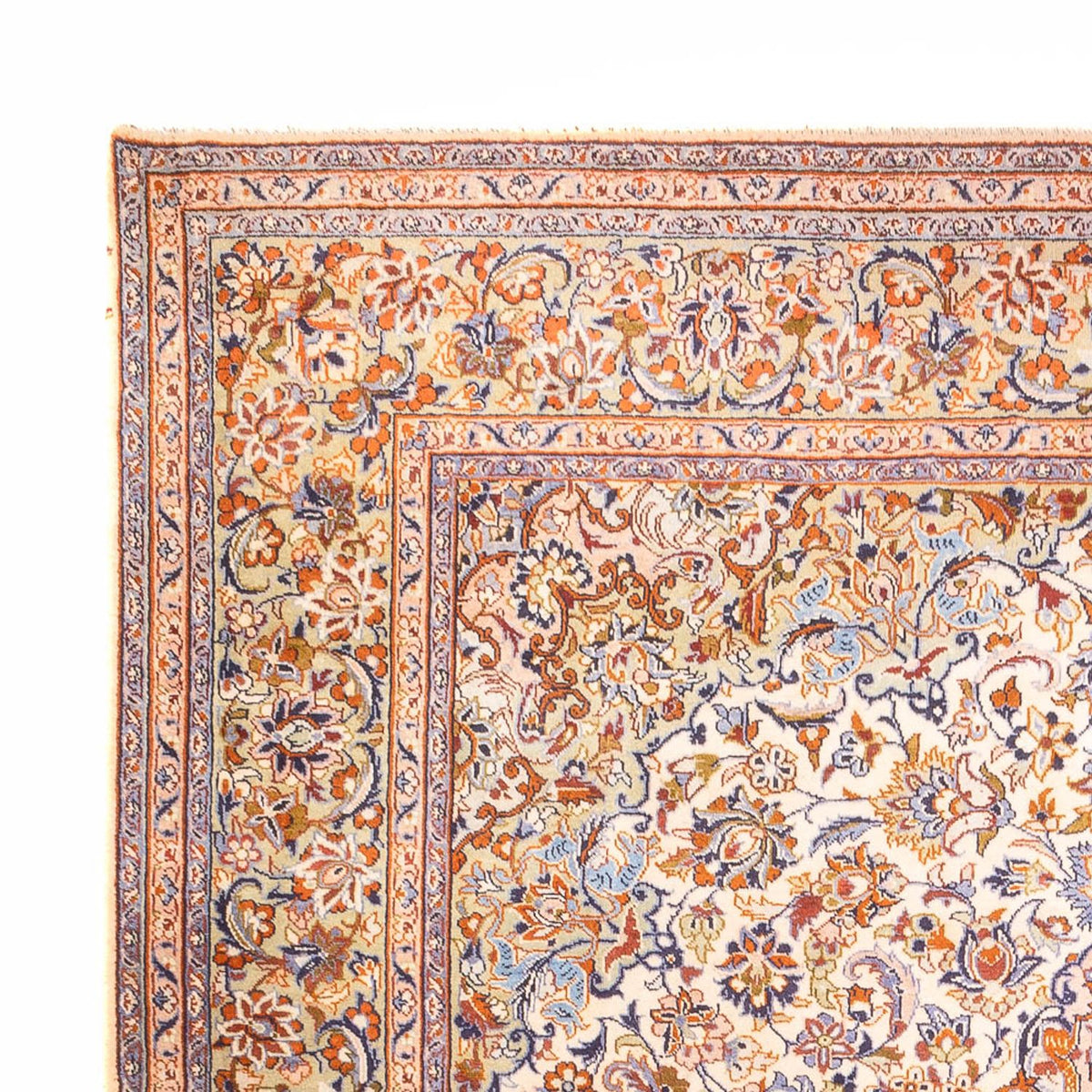 Alfombra persa - Keshan - 410 x 280 cm - beige oscuro