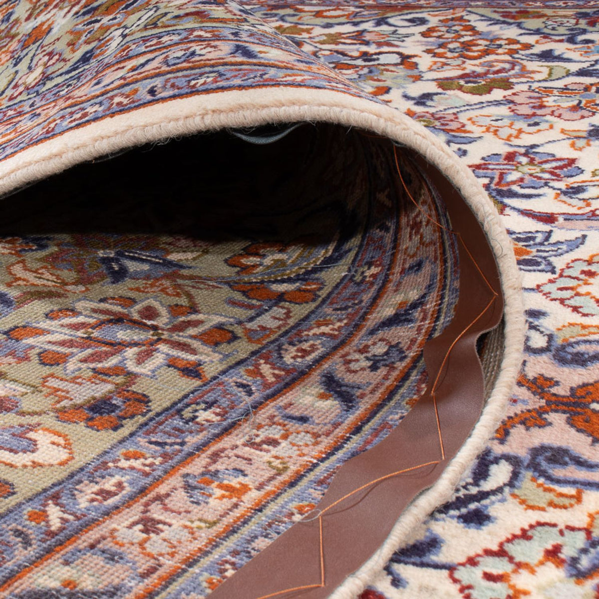 Alfombra persa - Keshan - 410 x 280 cm - beige oscuro