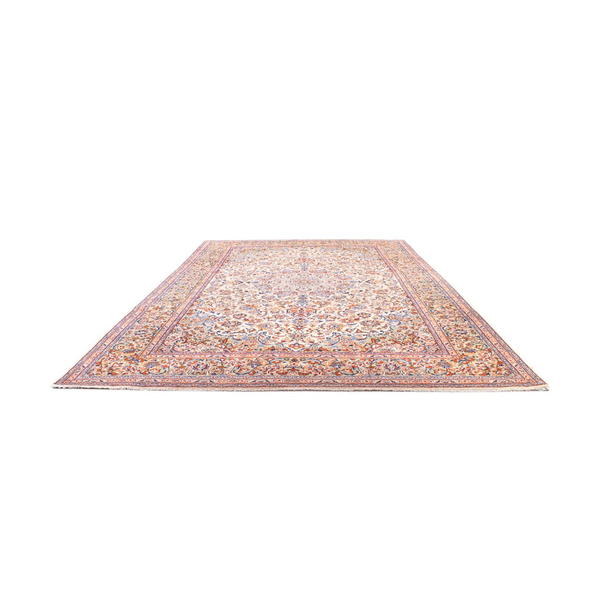Alfombra persa - Keshan - 410 x 280 cm - beige oscuro
