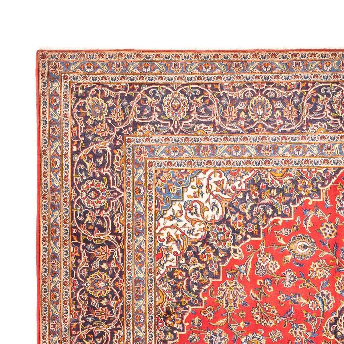 Alfombra persa - Keshan - 350 x 248 cm - rojo