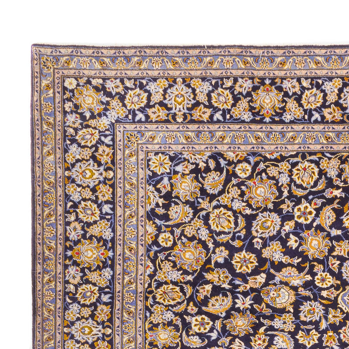 Alfombra persa - Keshan - 420 x 318 cm - azul oscuro
