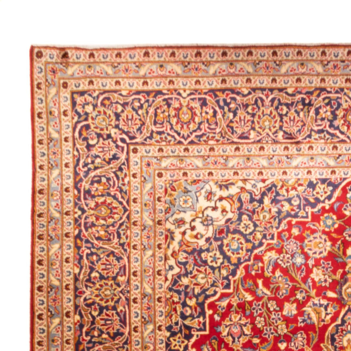 Alfombra persa - Keshan - 368 x 246 cm - rojo