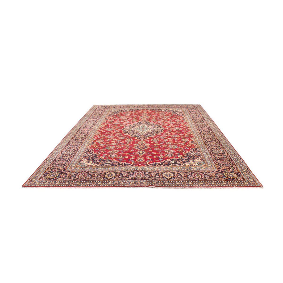 Alfombra persa - Keshan - 350 x 242 cm - rojo