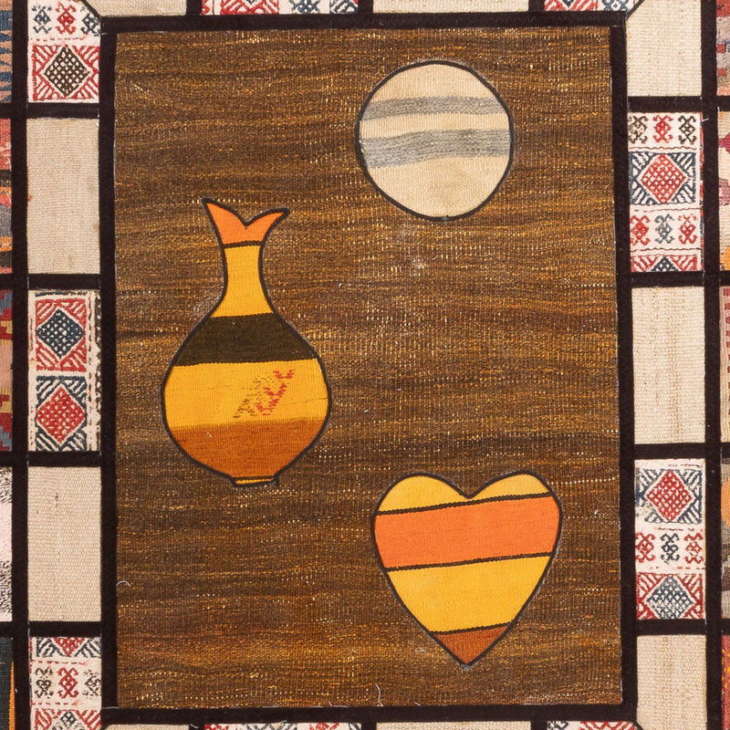 Alfombra de patchwork - 200 x 135 cm - multicolor