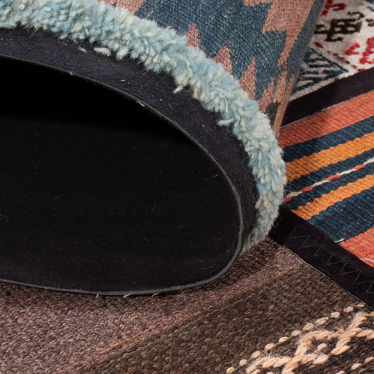 Alfombra de patchwork - 200 x 135 cm - multicolor