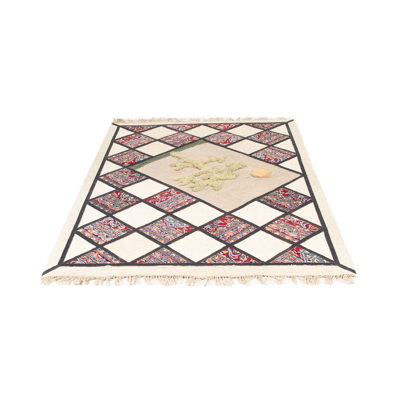 Alfombra de patchwork - 200 x 135 cm - multicolor