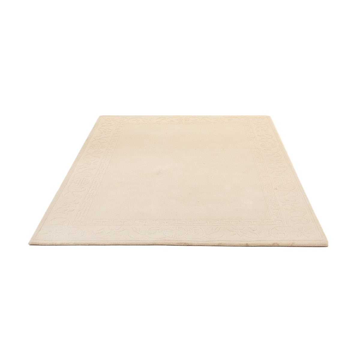 Alfombra de lana - 201 x 144 cm - beige