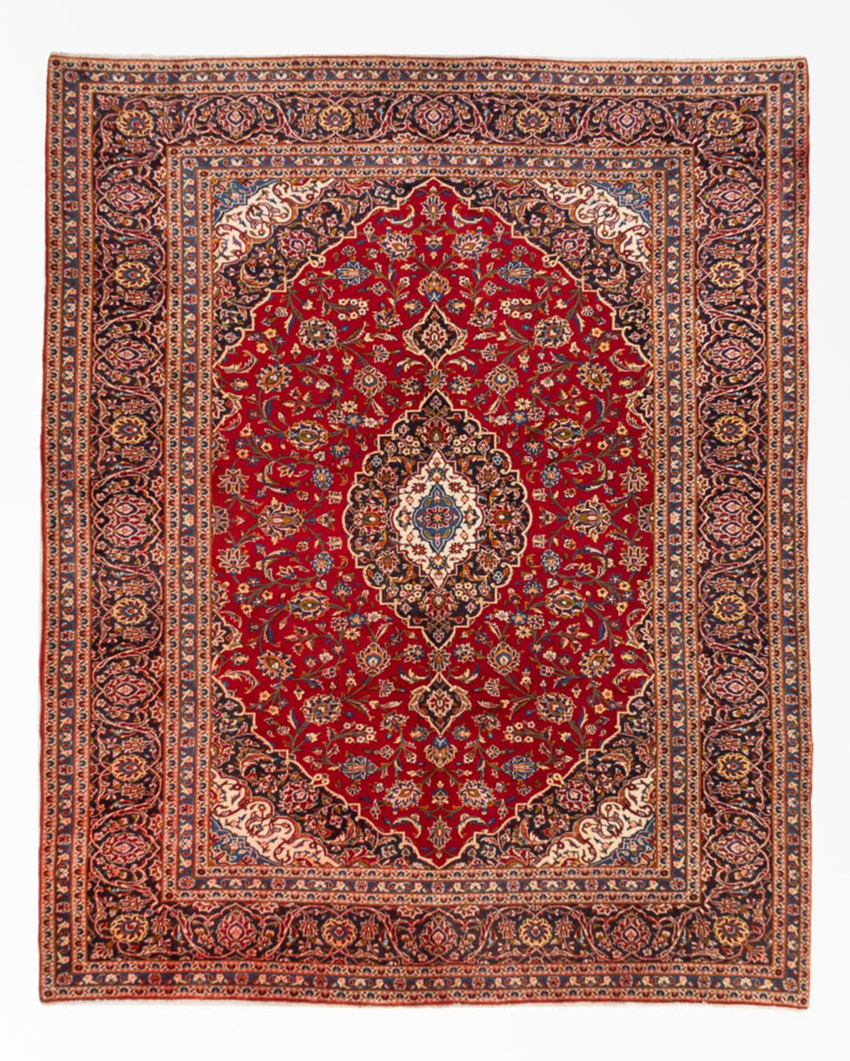 Alfombra persa - Keshan - 335 x 260 cm - rojo