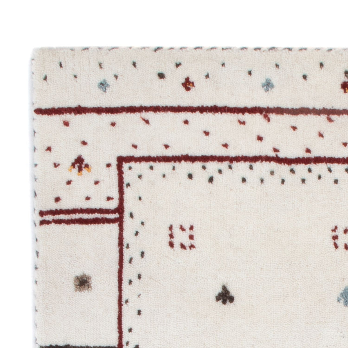 Alfombra Gabbeh - Loribaft Softy - 90 x 60 cm - gris claro