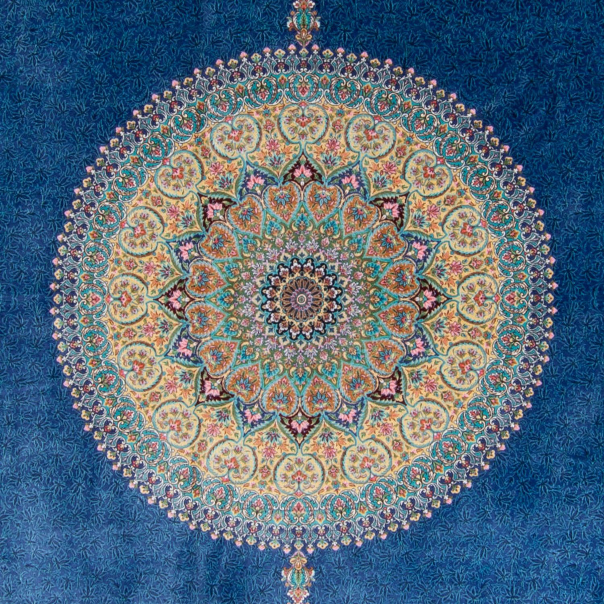 Alfombra persa - Ghom - 300 x 200 cm - azul