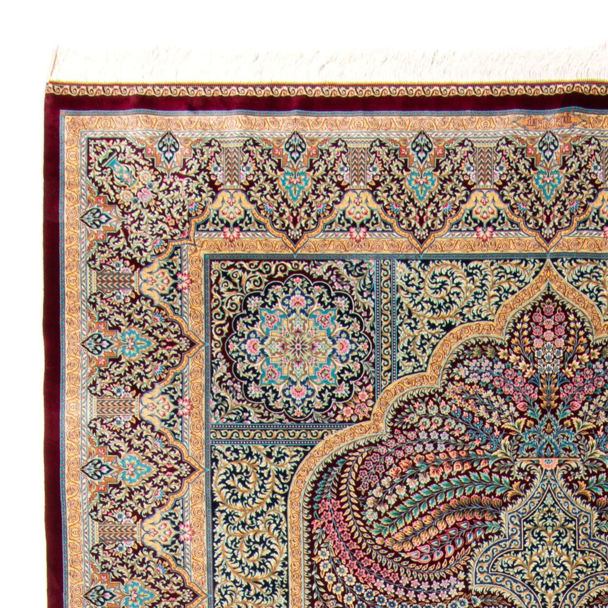 Alfombra persa - Ghom - 300 x 200 cm - multicolor