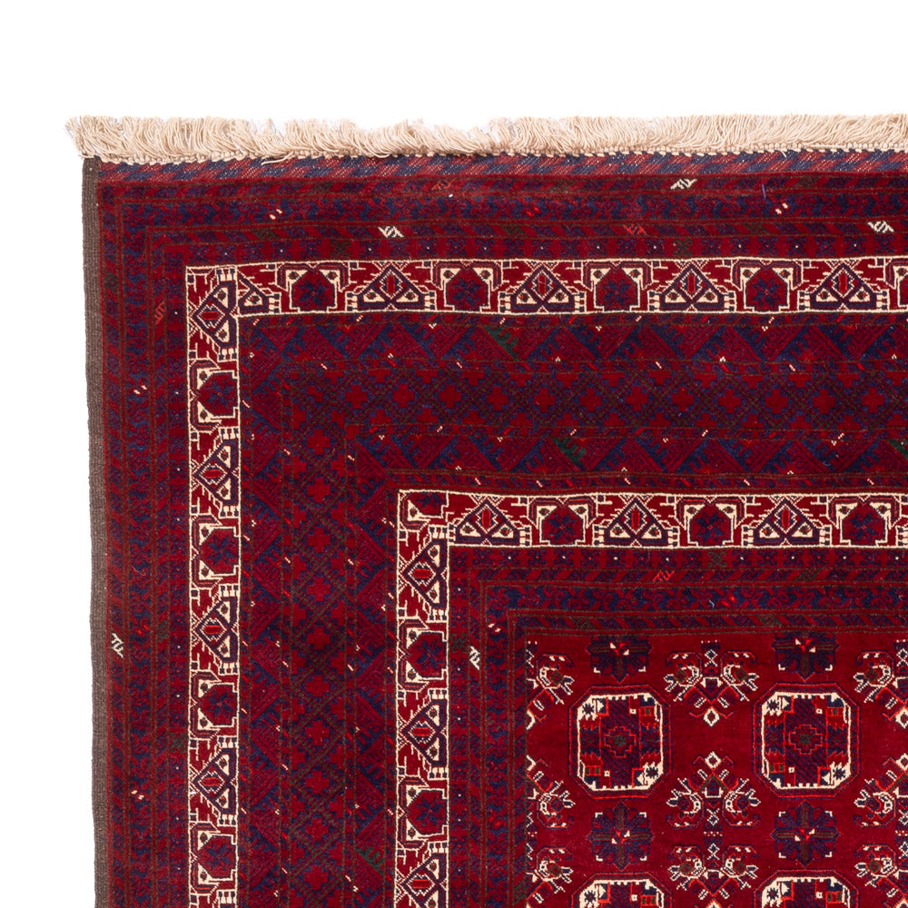 Alfombra afgana - Bukhara - 288 x 197 cm - rojo