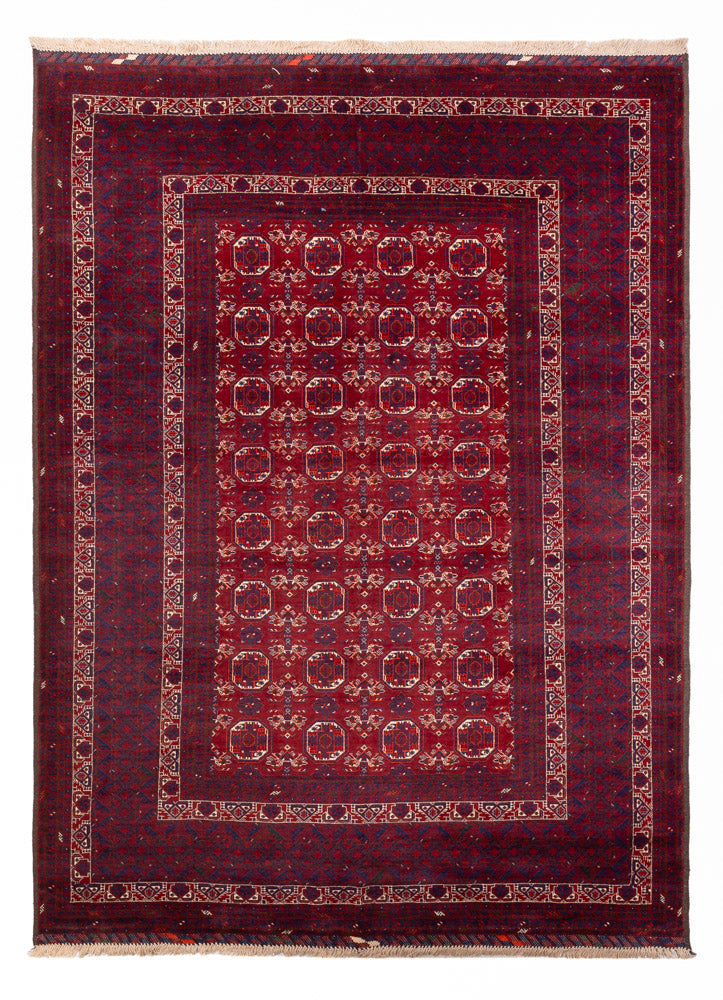 Alfombra afgana - Bukhara - 283 x 198 cm - gris oscuro