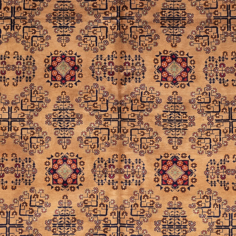 Alfombra afgana - 390 x 290 cm - beige oscuro