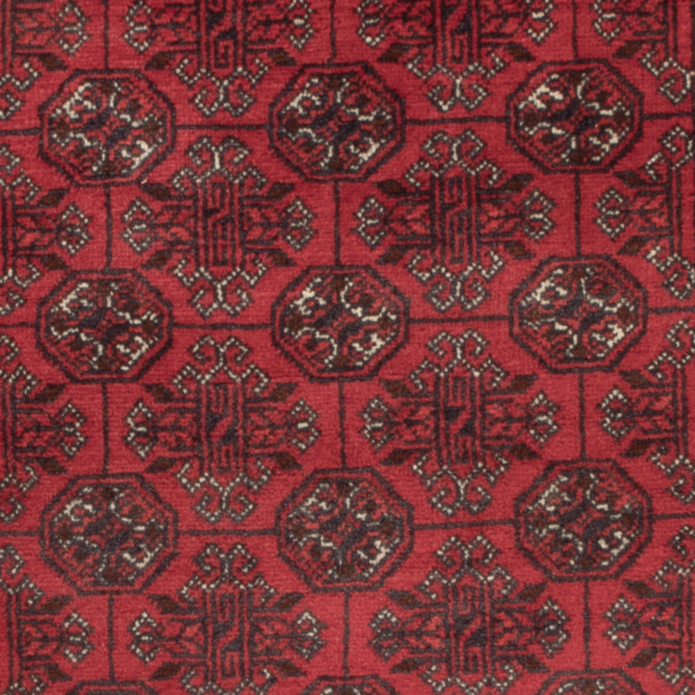 Alfombra afgana - Bukhara - 122 x 70 cm - rojo oscuro