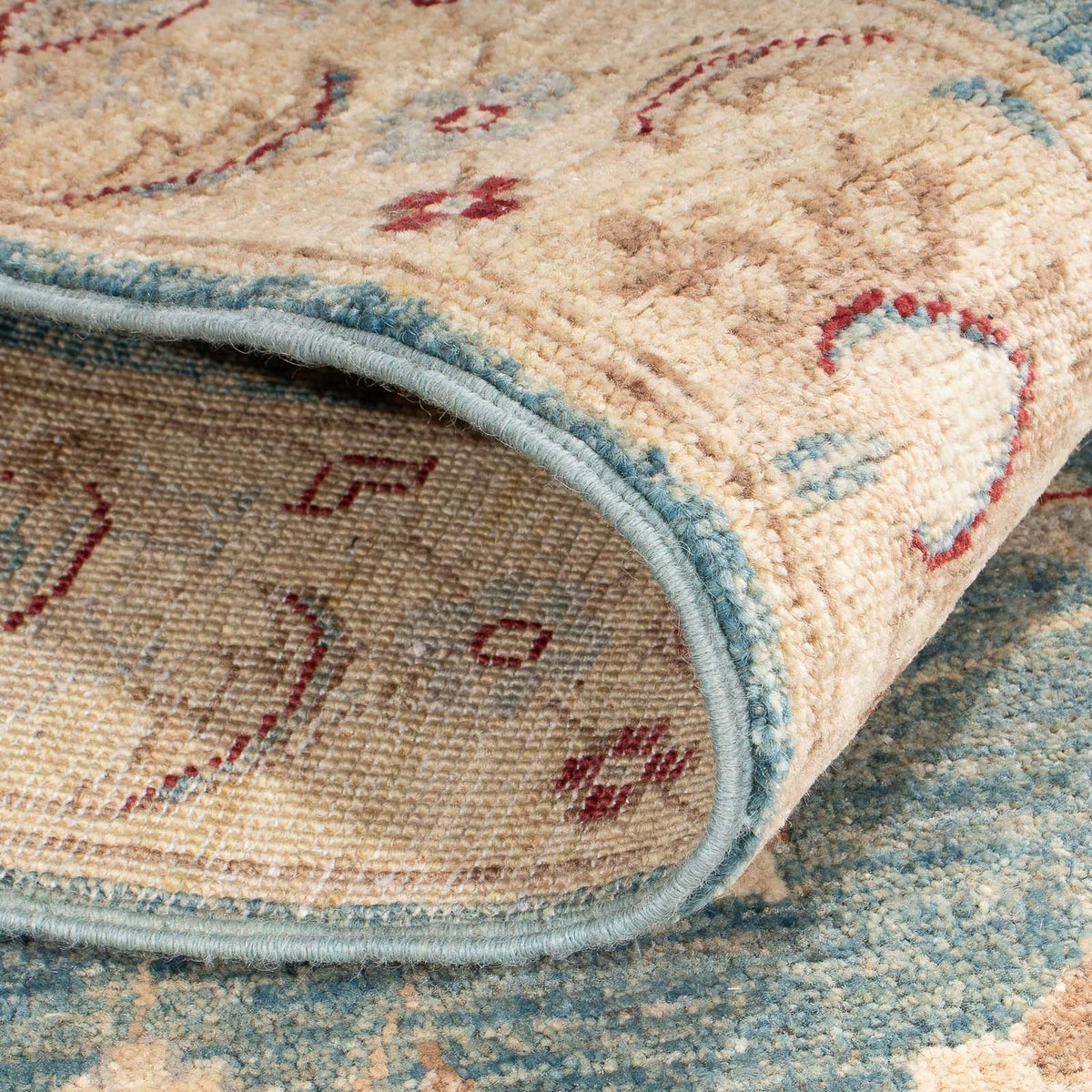 Alfombra de pasillo Alfombra Ziegler - 194 x 78 cm - turquesa