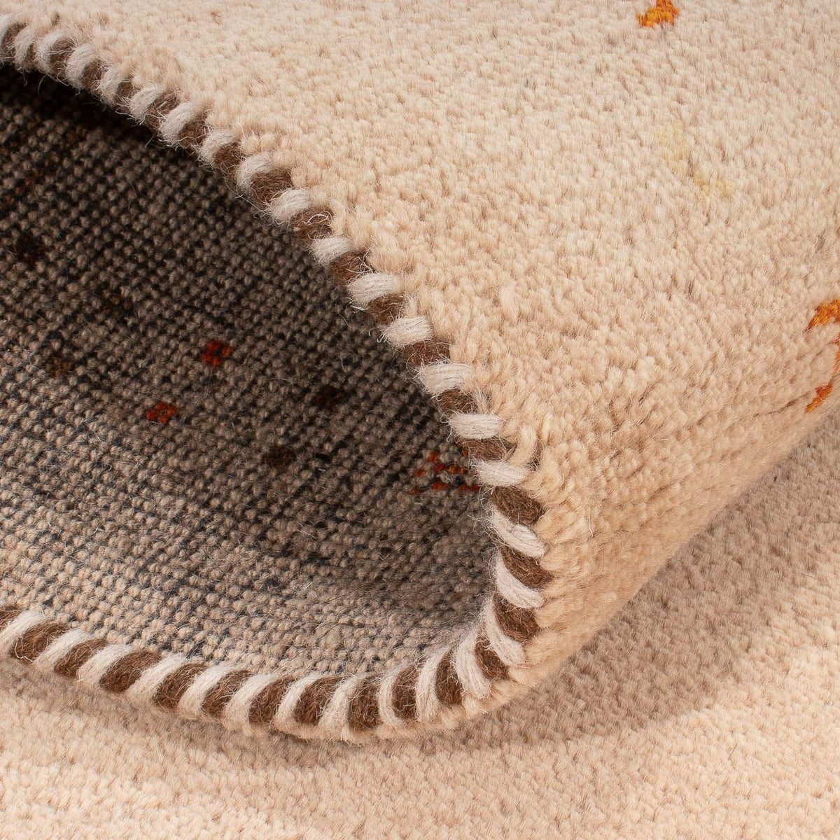 Alfombra Gabbeh - Indus - 160 x 90 cm - beige