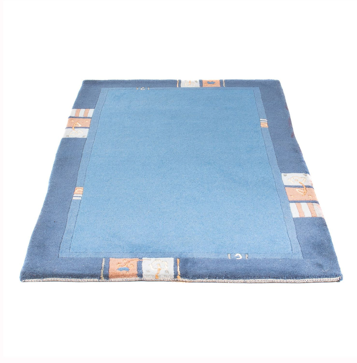Alfombra de Nepal - 160 x 90 cm - azul