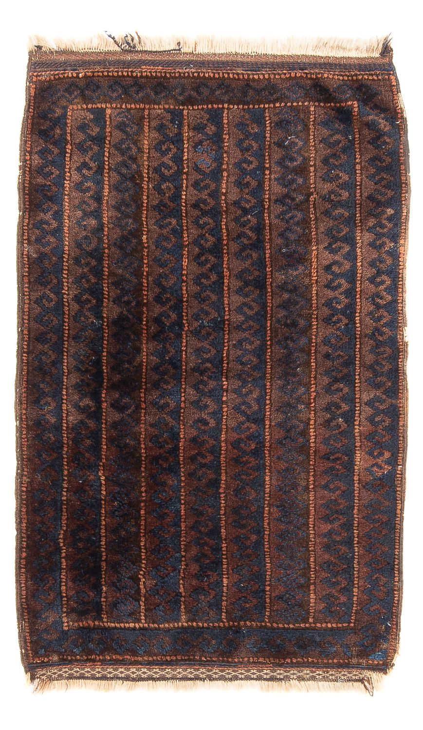 Alfombra afgana - 100 x 61 cm - marrón
