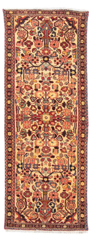 Alfombra de pasillo Alfombra persa - Nómada - 205 x 75 cm - amarillo