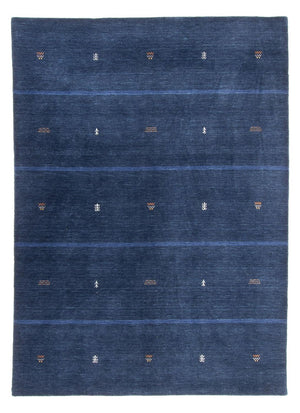 Alfombra Gabbeh - Loribaft Softy - 240 x 174 cm - azul oscuro