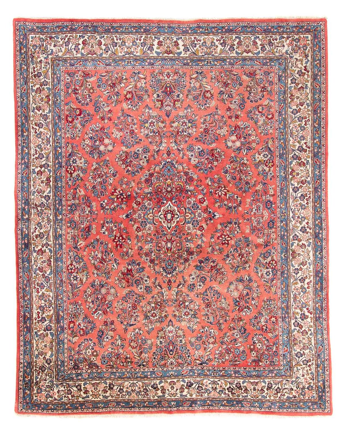 Alfombra persa - Clásica - 254 x 203 cm - salmón