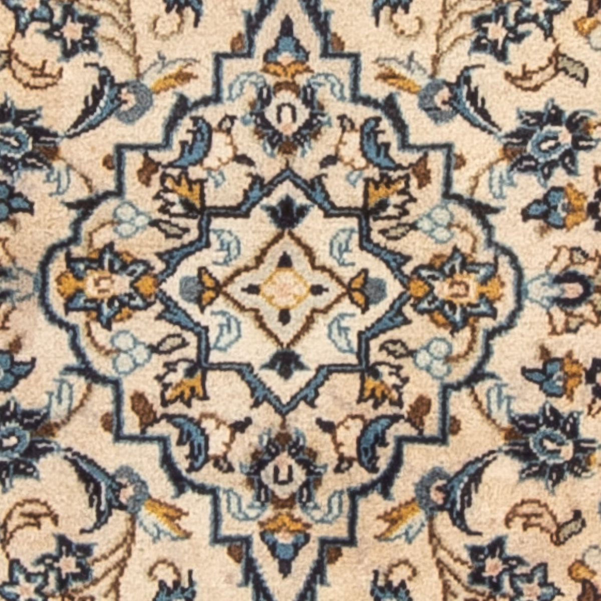 Alfombra persa - Keshan - 150 x 100 cm - beige