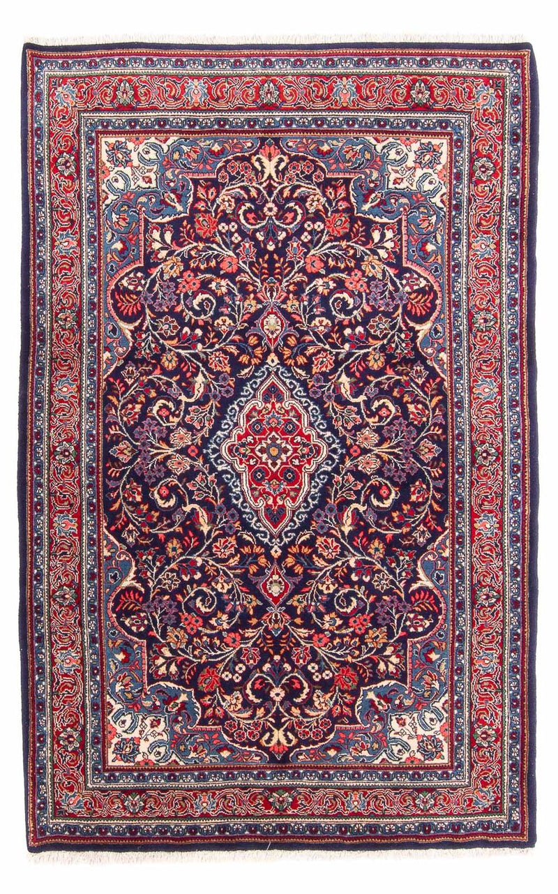 Alfombra persa - Clásica - 211 x 137 cm - azul oscuro