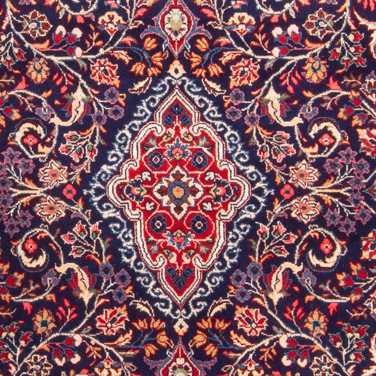 Alfombra persa - Clásica - 211 x 137 cm - azul oscuro