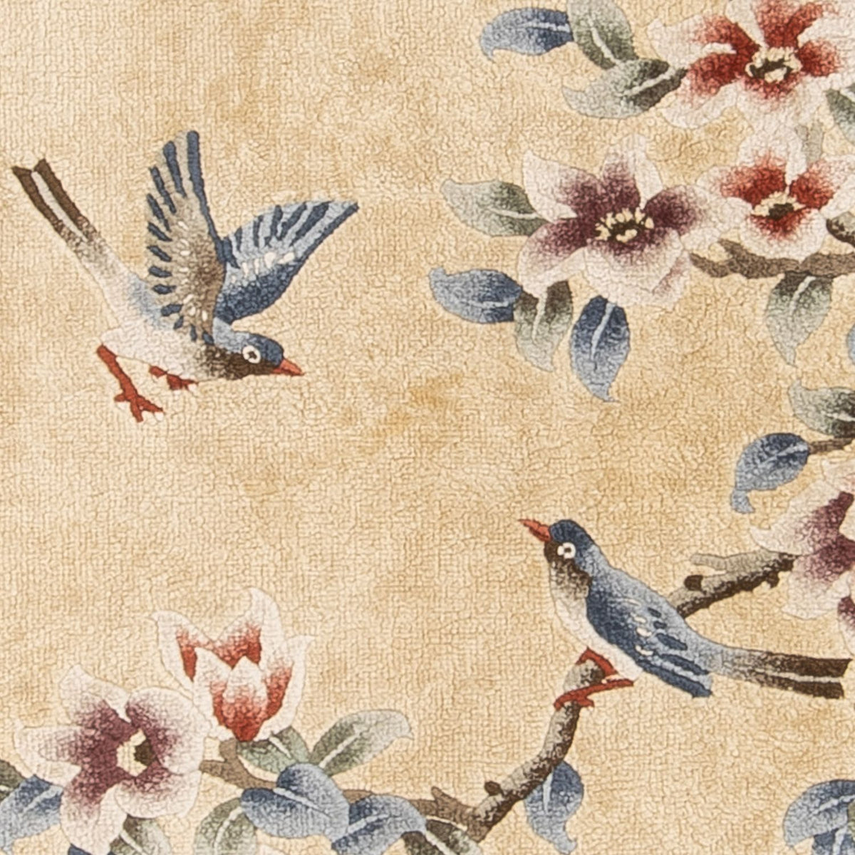 Alfombra de seda - Seda china - 120 x 61 cm - oro